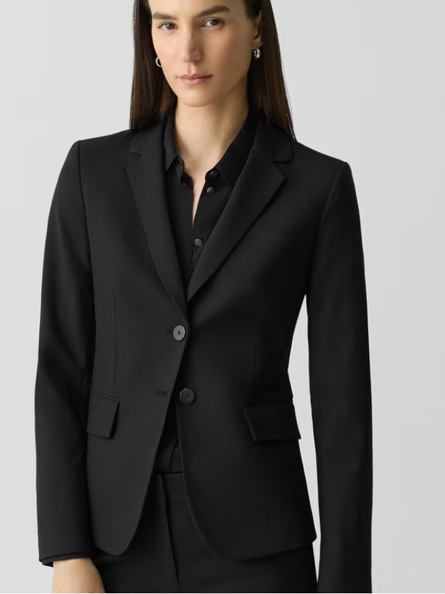 Theory Carissa Blazer In Good Wool Blazer